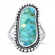 Kidney Shaped Genuine Turquoise Ring